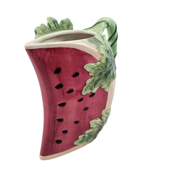 Valerie Cumberland Watermelon Pitcher Hand Painted Fruit Kitchen Decor Summer - Picture 6 of 11